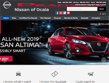 Tablet Screenshot of pearsonnissanofocala.com